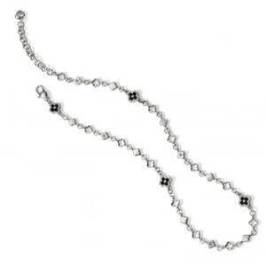 Brighton JL9820 Toledo Alto Noir Silver enamel choker